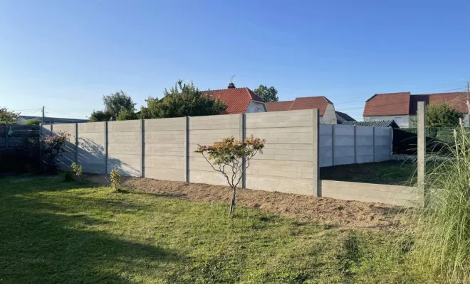 Création de clôtures de jardin en béton à Laon, Saint-Quentin, Avenir Vert